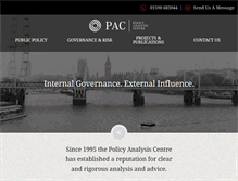 Tablet Screenshot of policy-centre.com